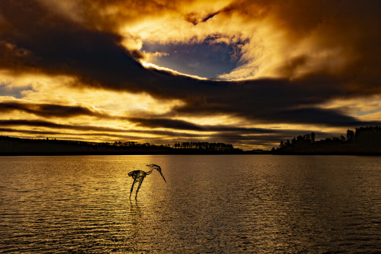 Entwistle Reservoir at its dramatic best.  Dawn is spectacular with ever changing colours in the morning skies.