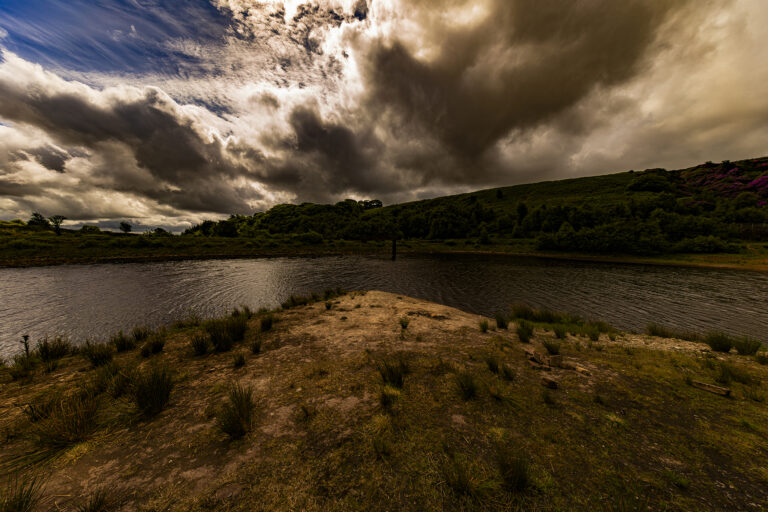 Belmont on a very windy dramatic day.  Rapidly changing light with fast moving clouds.